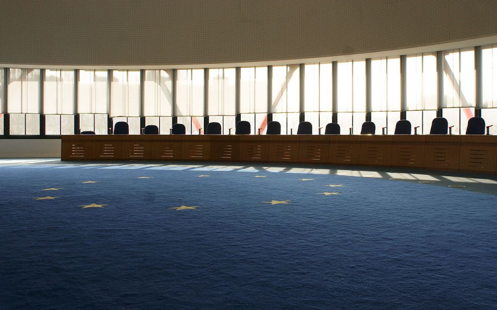 Court room of the European Court of Human Rights