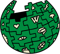 A redesign of the puzzle globe created to celebrate Wikipedia's 20th birthday